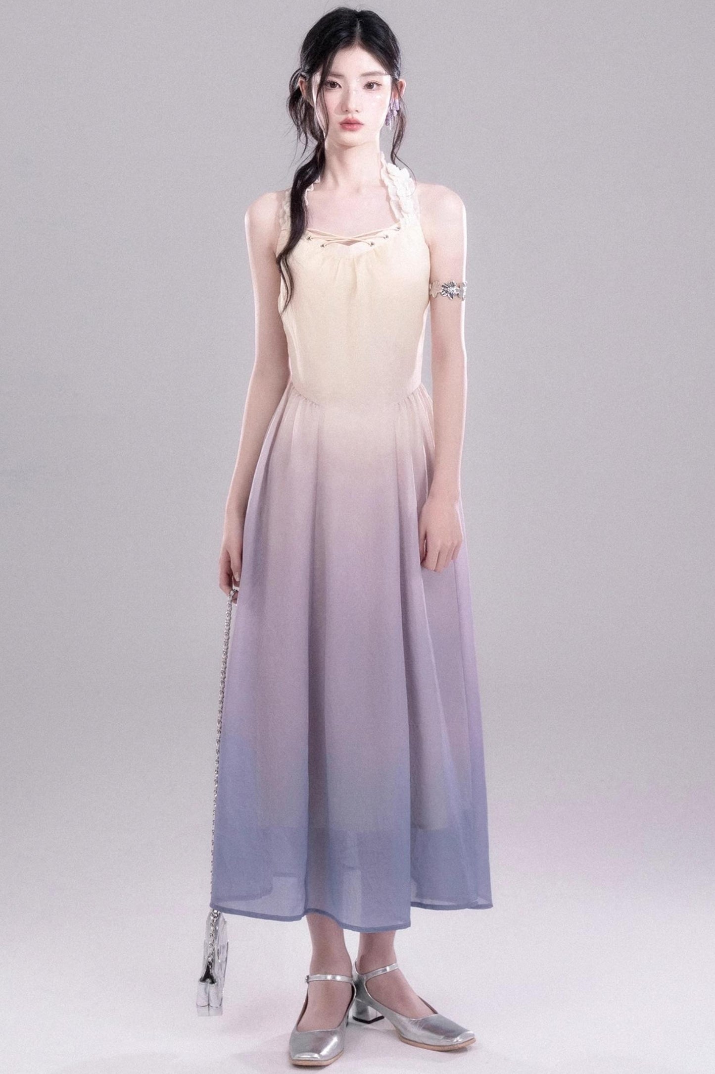 Ethereal Purple A-Line Dress