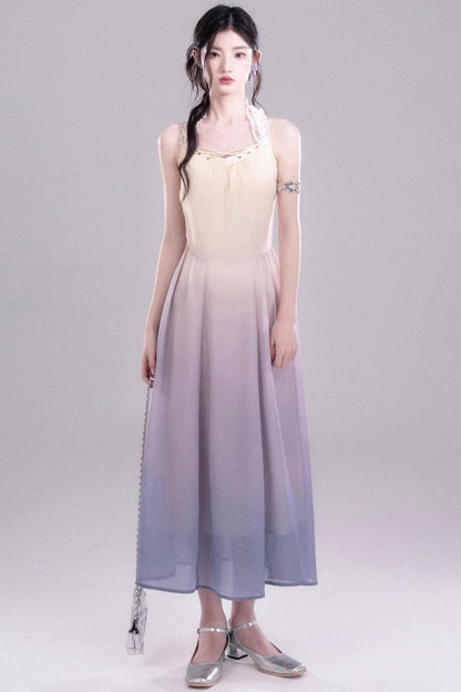 Ethereal Purple A-Line Dress