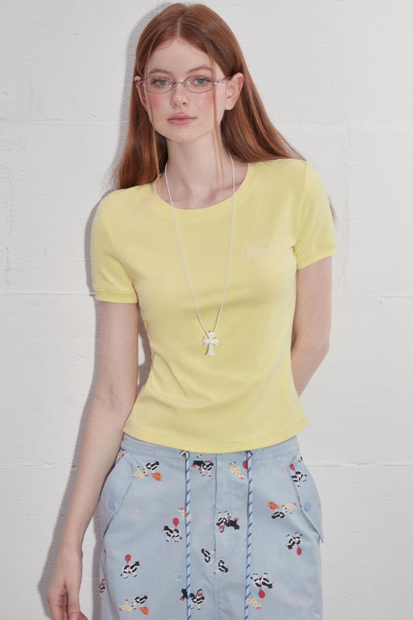 Solid Shoulder Hot Drill T-Shirt