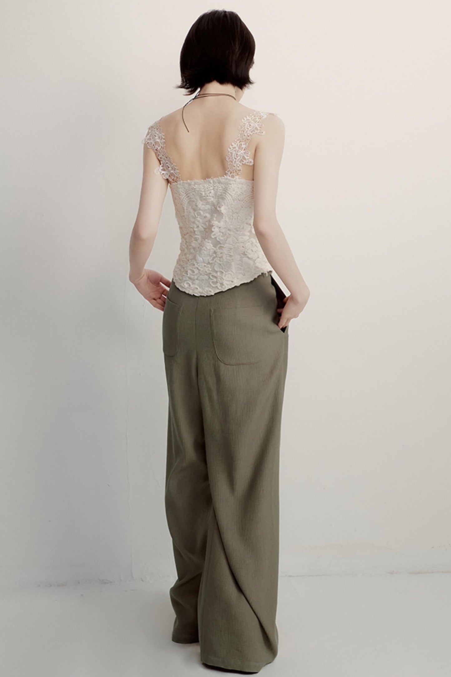 Olive Slouch Pants