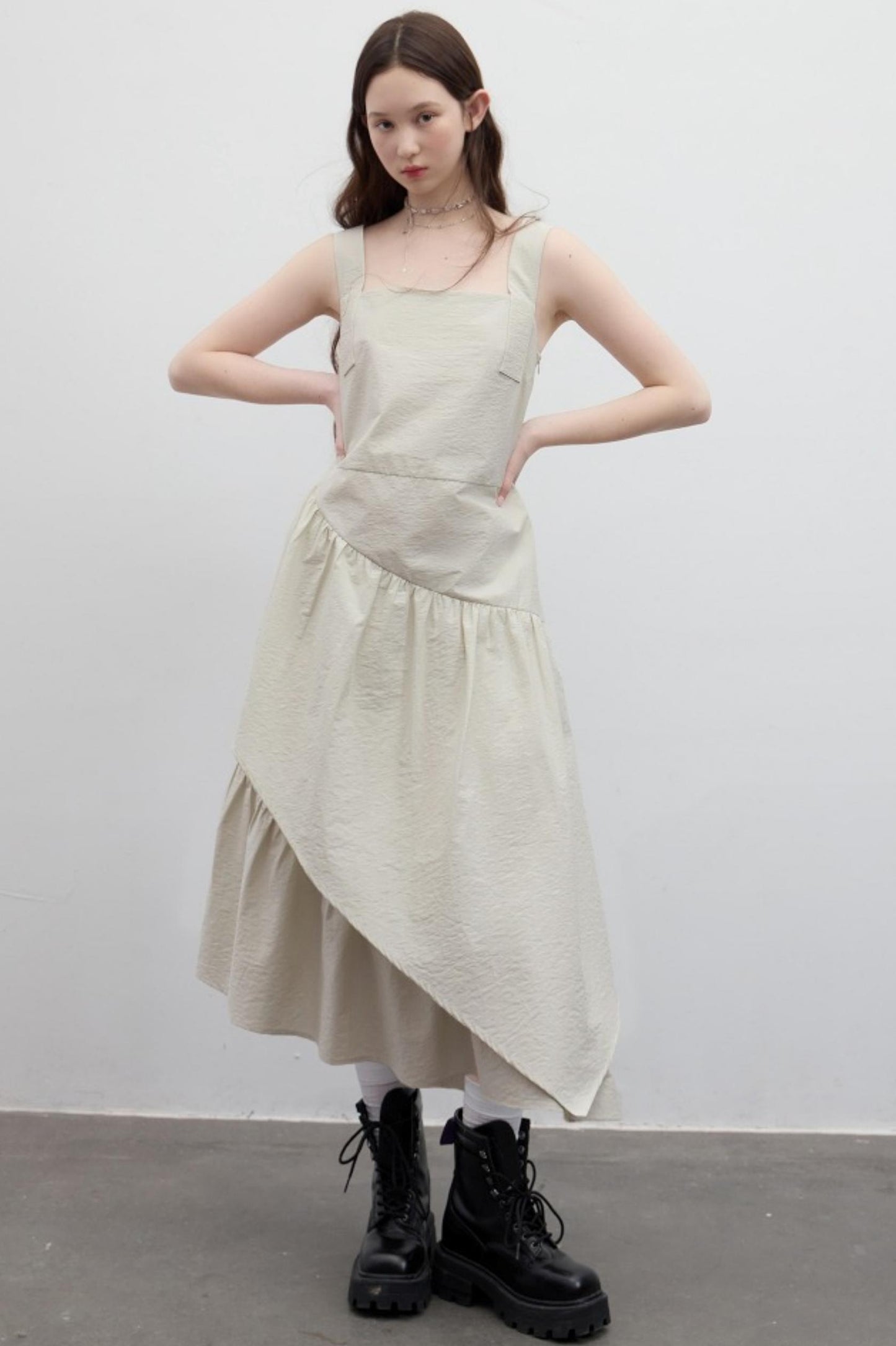 Green Layered Romantic Dress