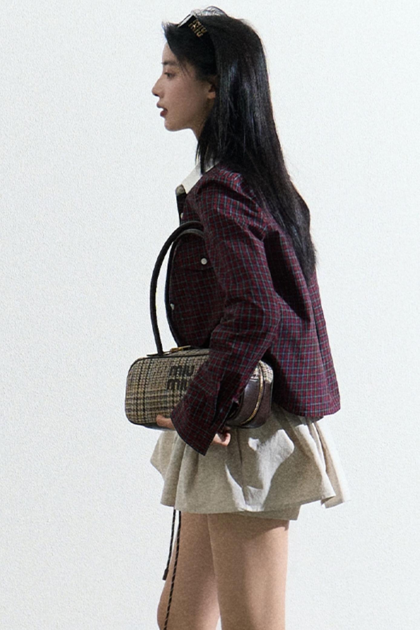 Classic Red Checkered Blouse