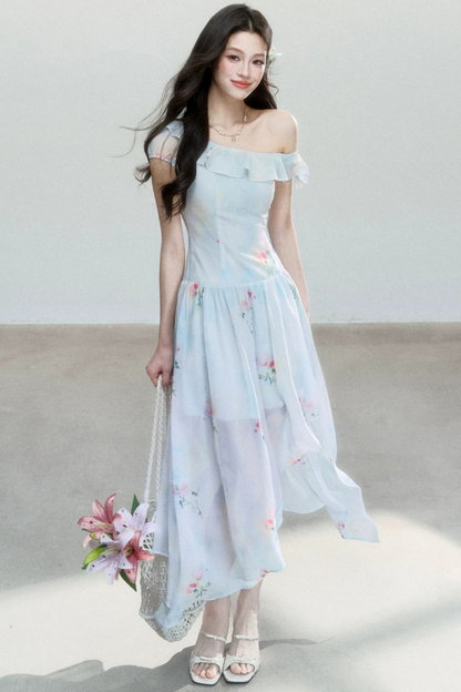 Sea Salt Rose Print Dress
