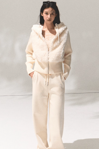 Soft Lambswool Knit Jacket Set-Up