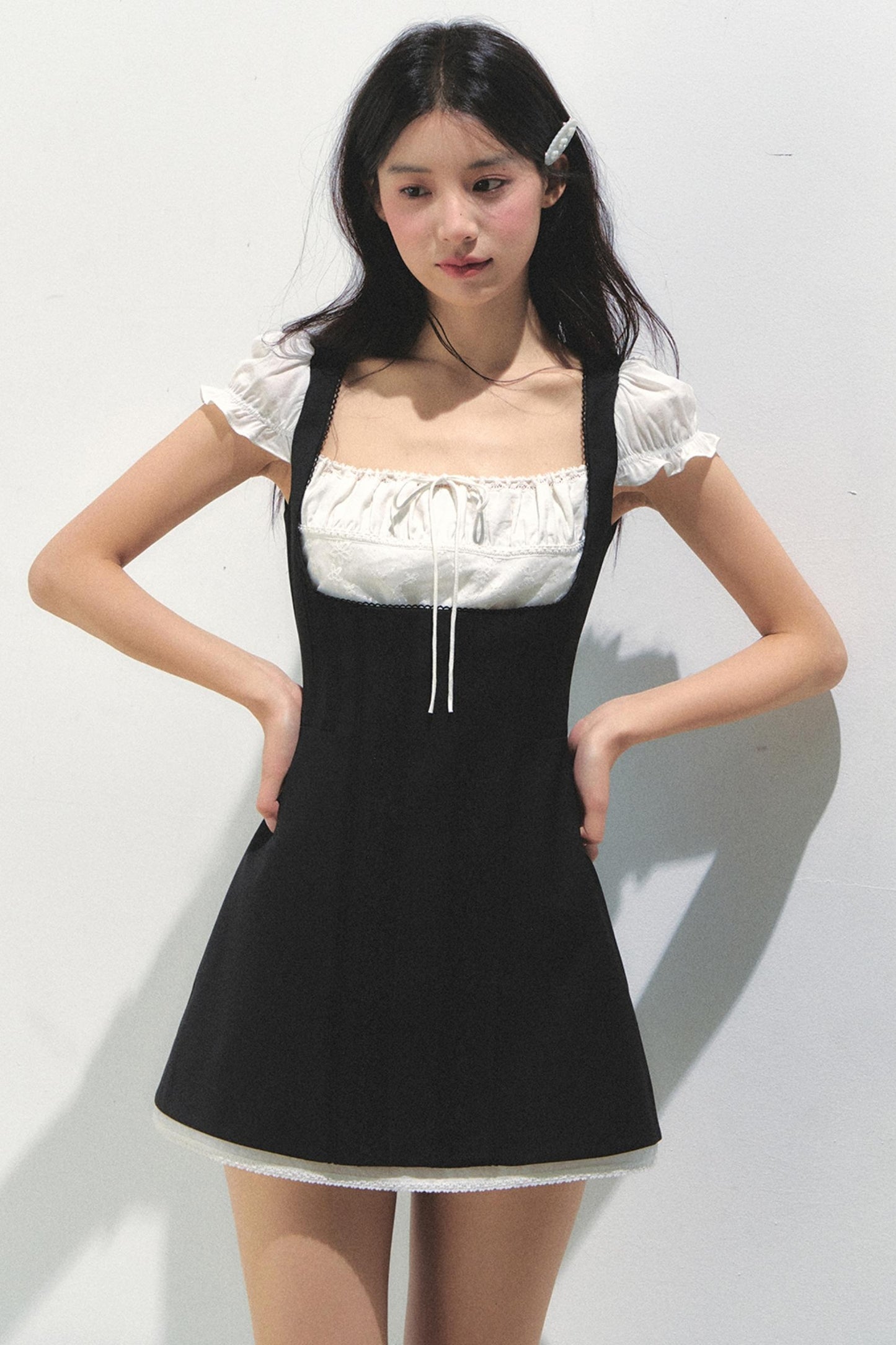 Eden Colorblock Square Neck Dress