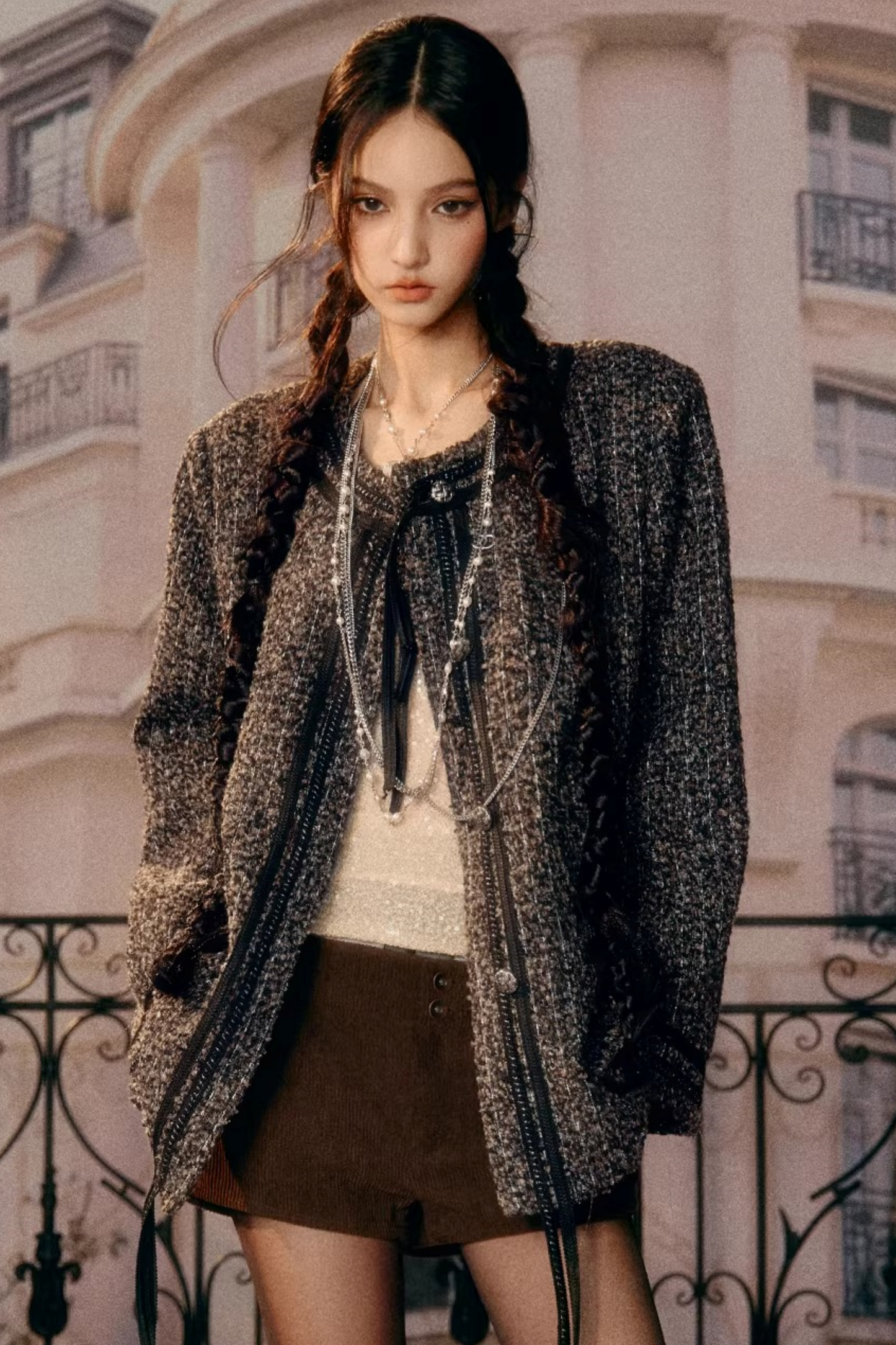 Vintage Tweed Chanel Jacke