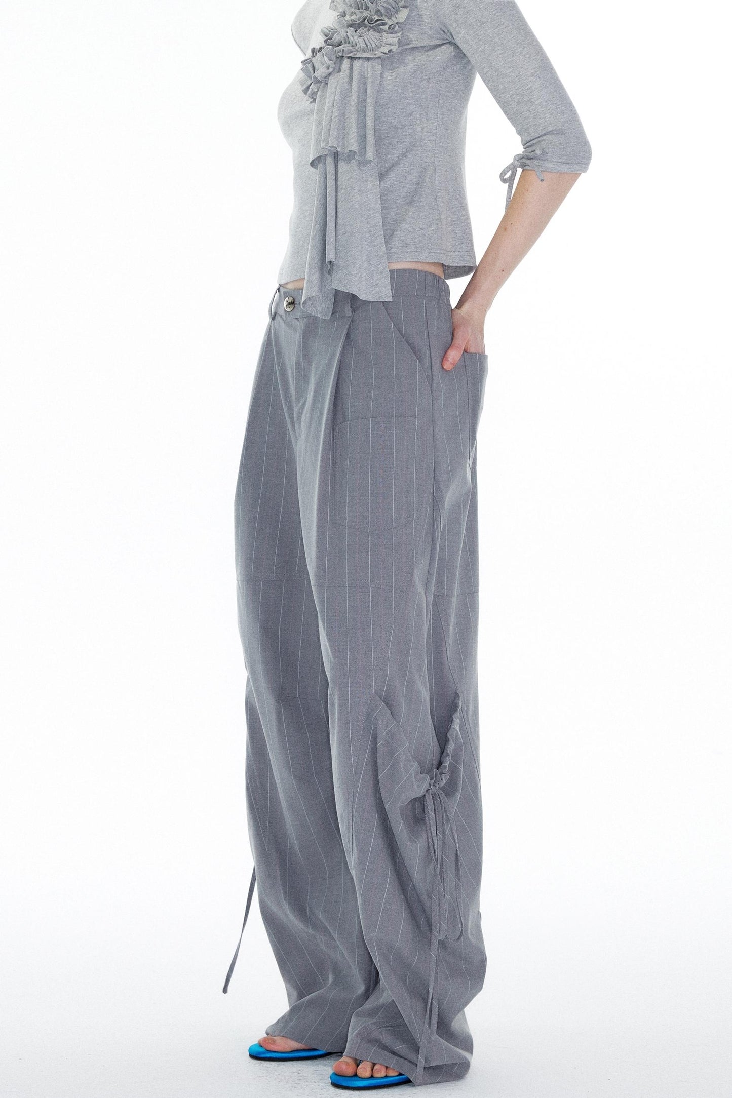 Big Pocket Lace-Up Machete Pants