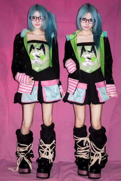 Endless Striped Sock Cover