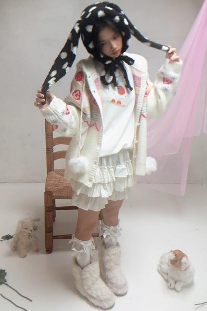 Everyday Birthday Cake Print Long Sleeve Top