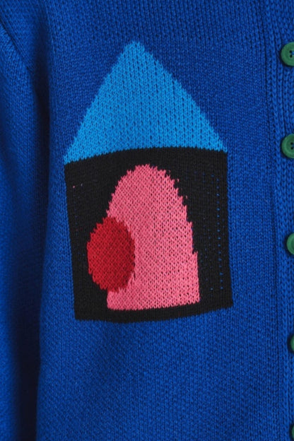 Colorful Jacquard Knitted Cardigan