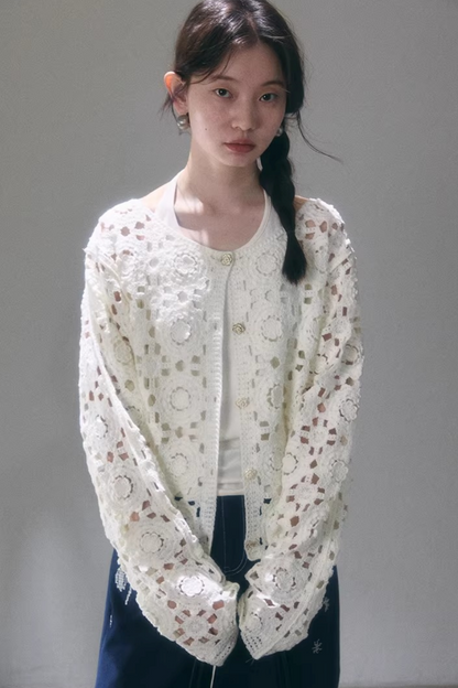 Floral Dream Häkeljacke