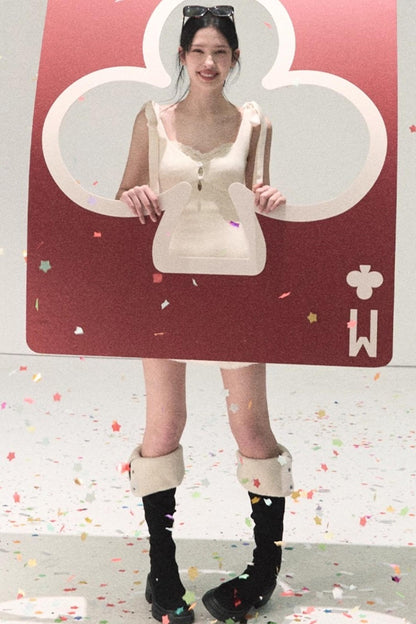 Snowfall Lace Knit Dress