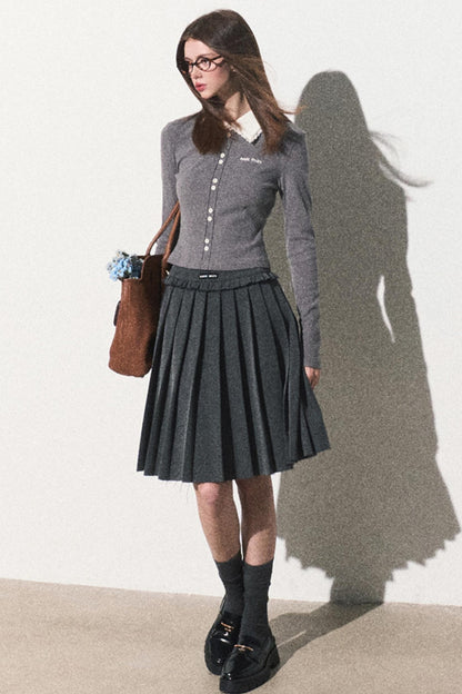 Tree Shape Pleated Winter Skirt