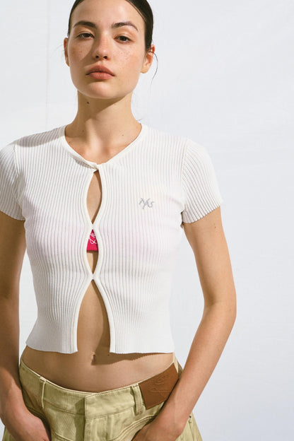 Hollow Knit Cardigan