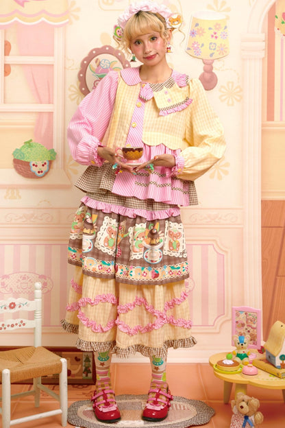 Honeydew Splicing Shirt