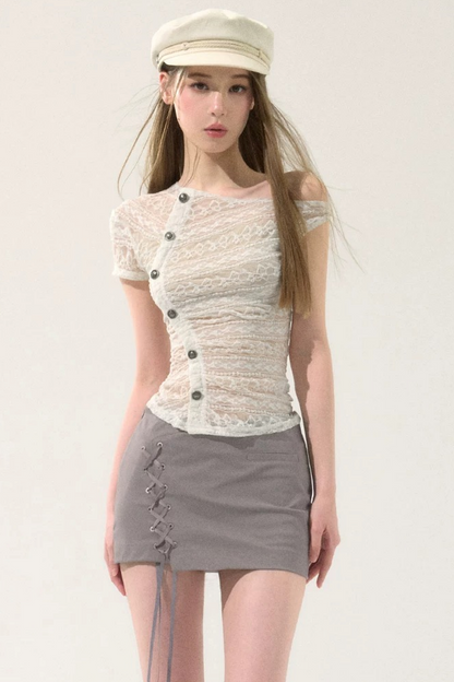 Lace Off-Shoulder Top