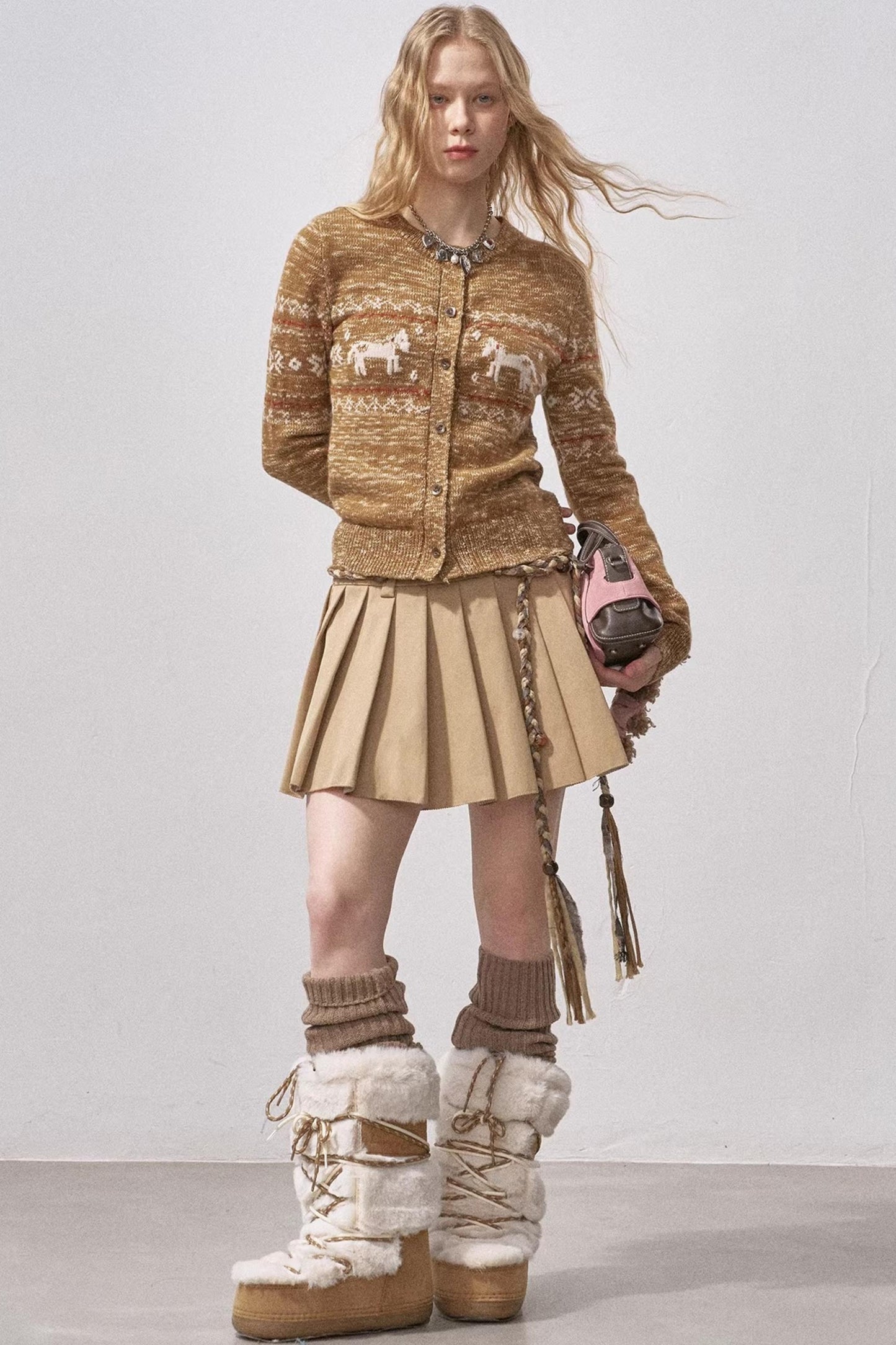 Fair Isle Floral Cardigan