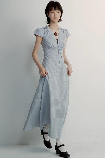 Chic Cotton V-Neck Dress