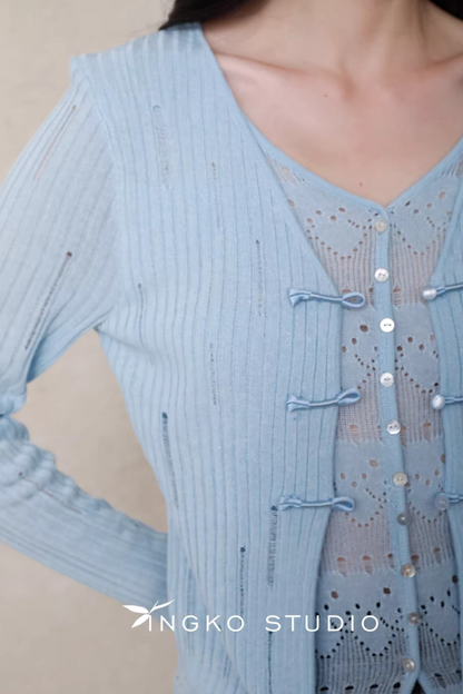 Ingko Cloud Blue Cardigan