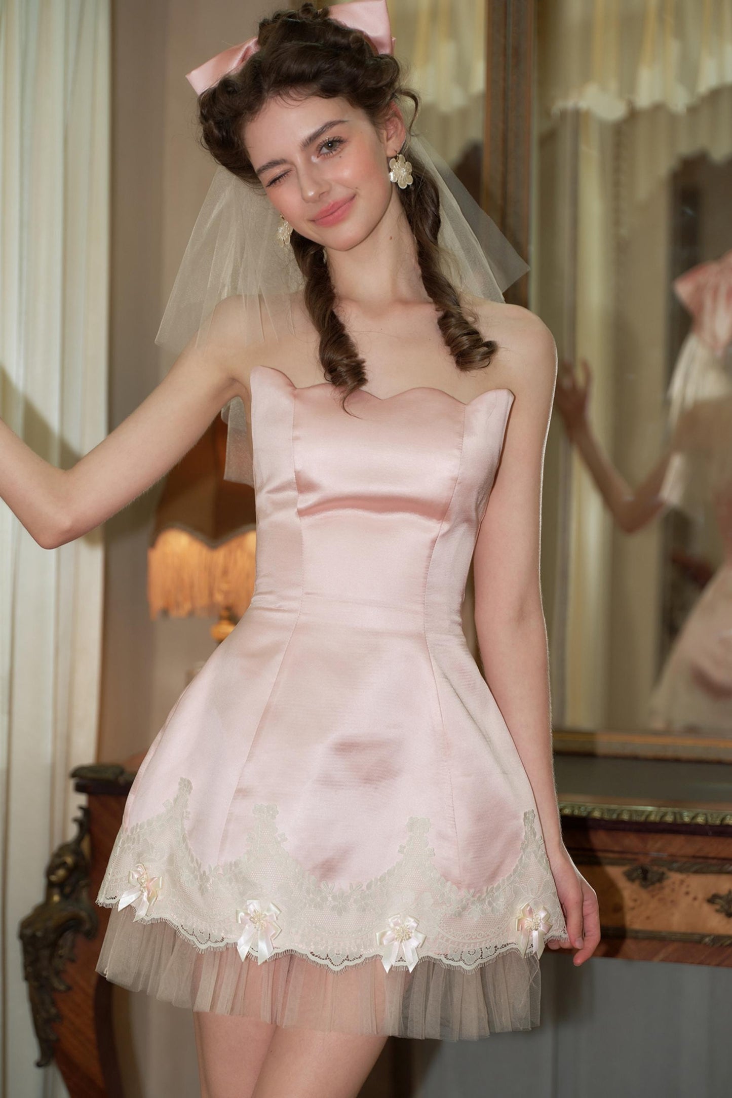 Petite Pink Chirpy Birthday Dress