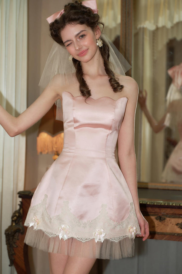 Petite Pink Chirpy Birthday Dress