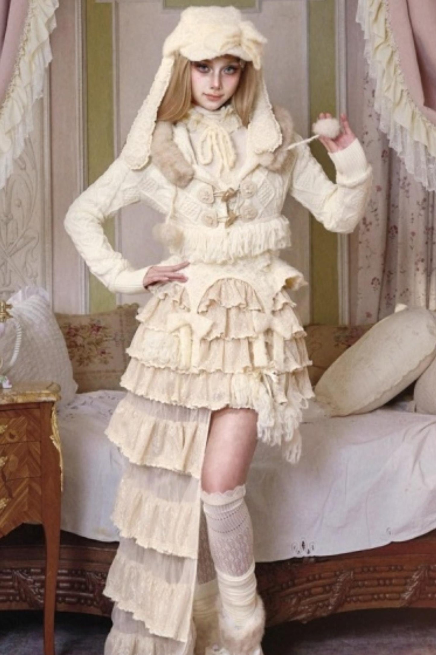 Lace Cake Irregular Multi-Layer Skirt