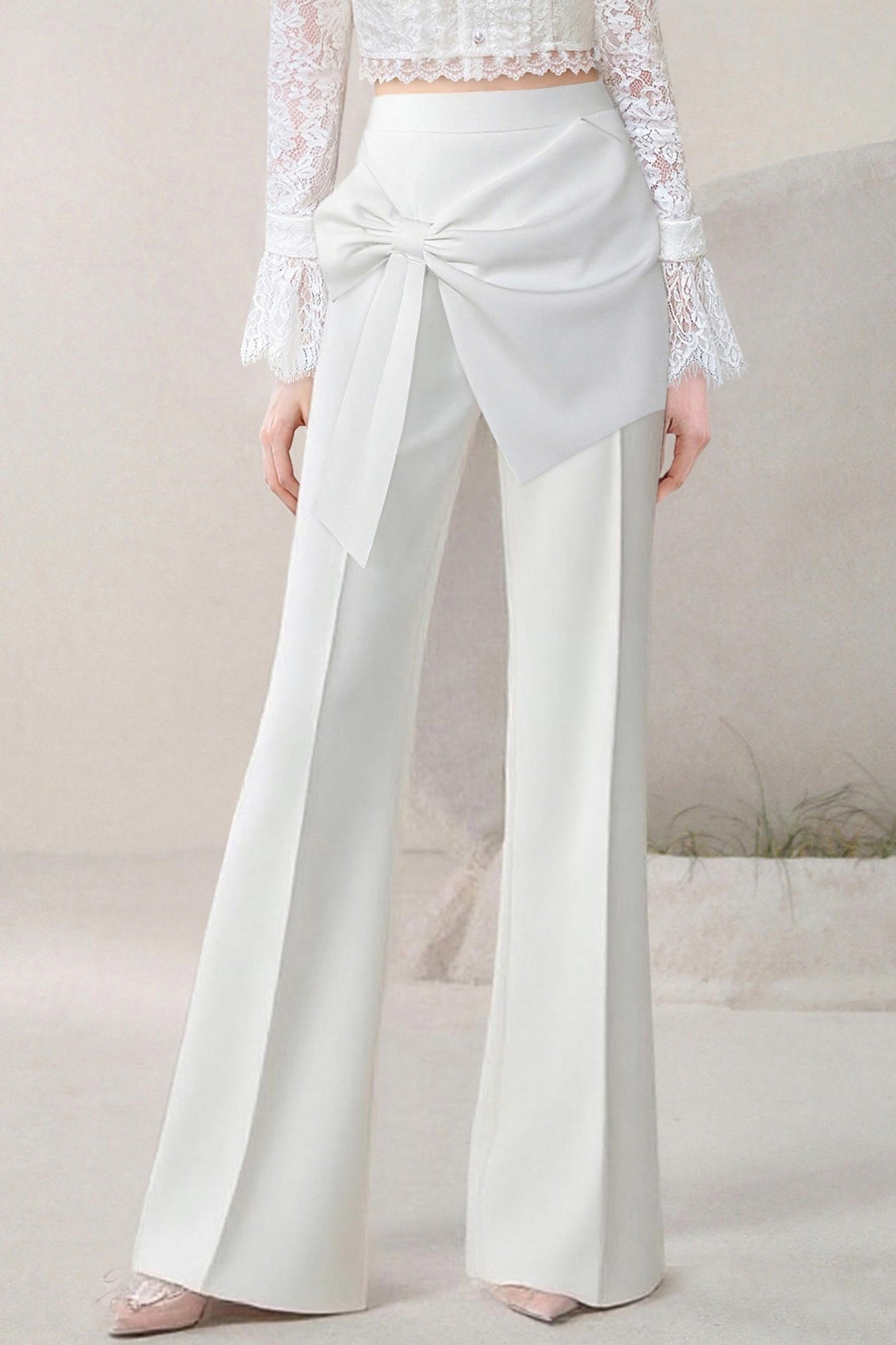 Elegant Lace Top & Pants Set-Up