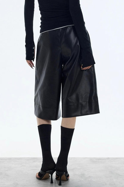 Autumn Leather Shorts