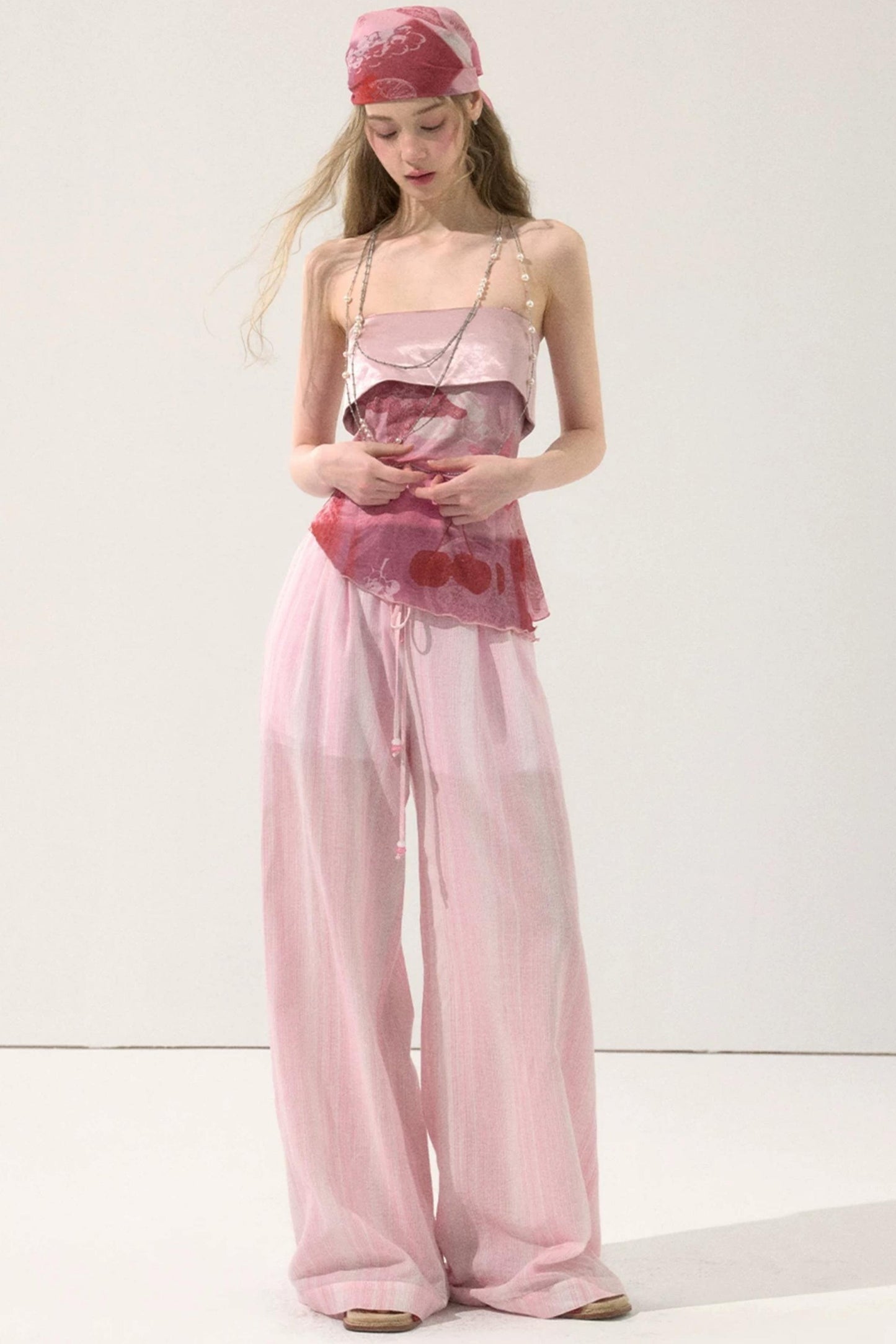 Sweet Pink Pinstripe Pants