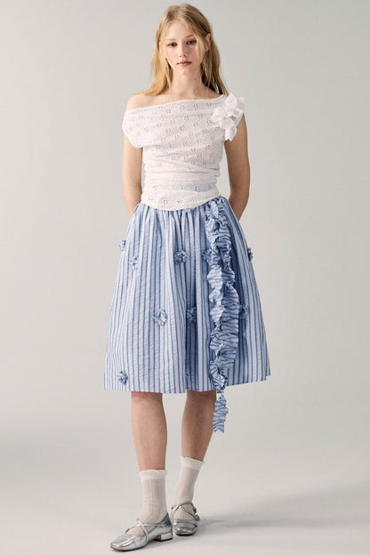 Irregular Knit Asymmetrical Top