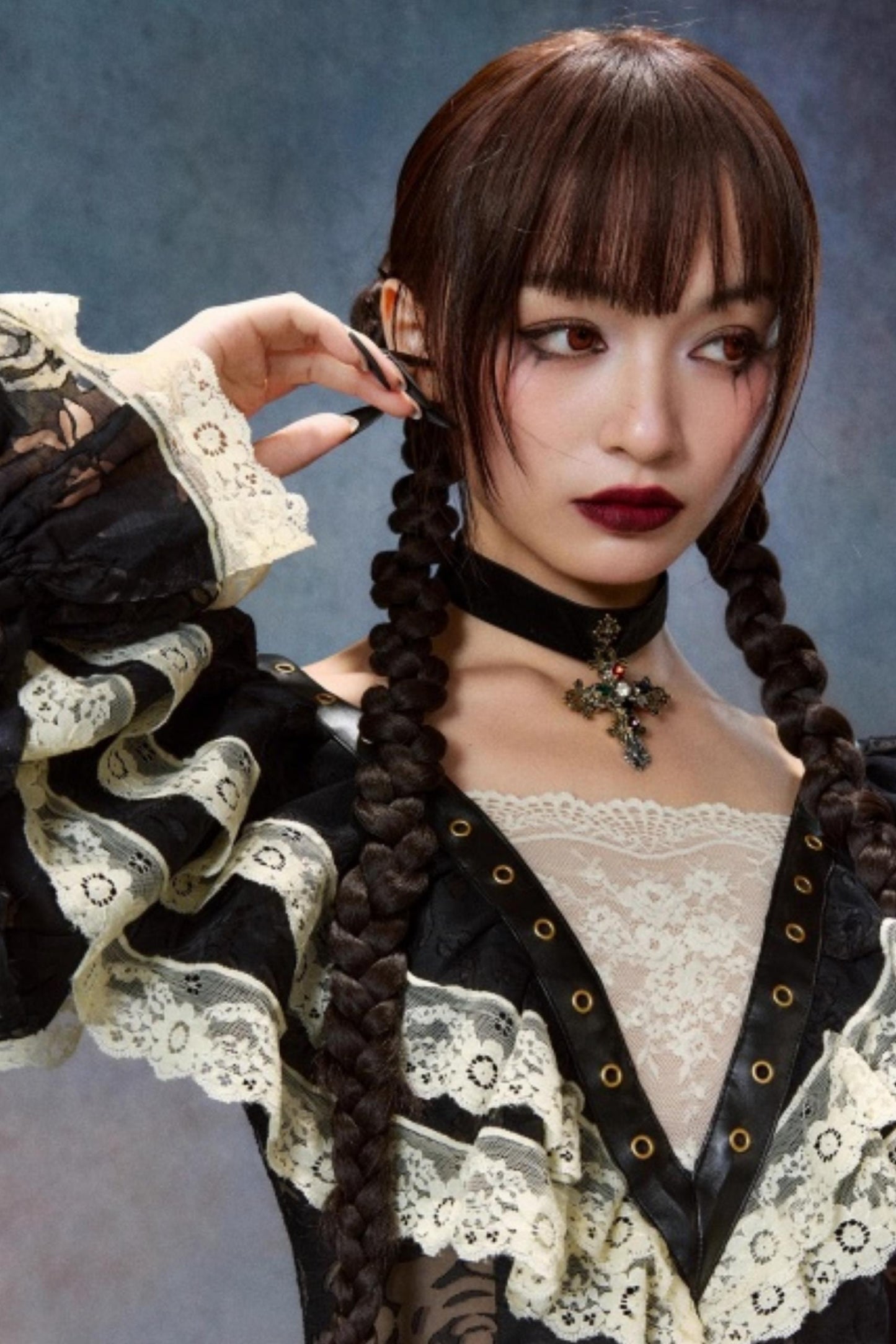 French Courtly Halloween Dress Set-Up