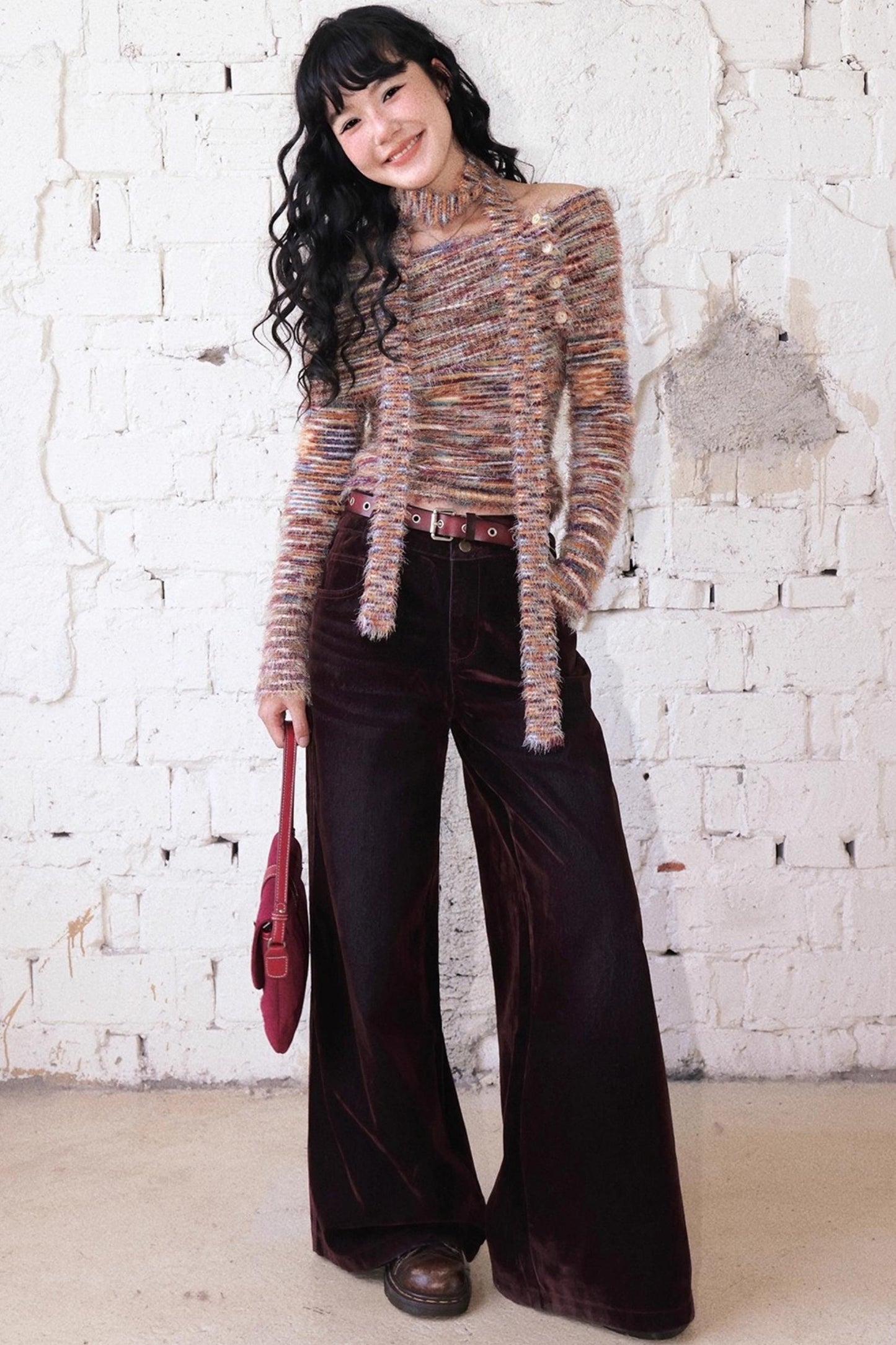 Flocked Light-Reflective Jeans