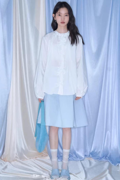 Elegant Pleated Midi Skirt