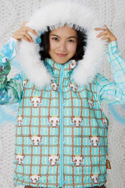 Double-Sided Panda Cotton Vest Jacket