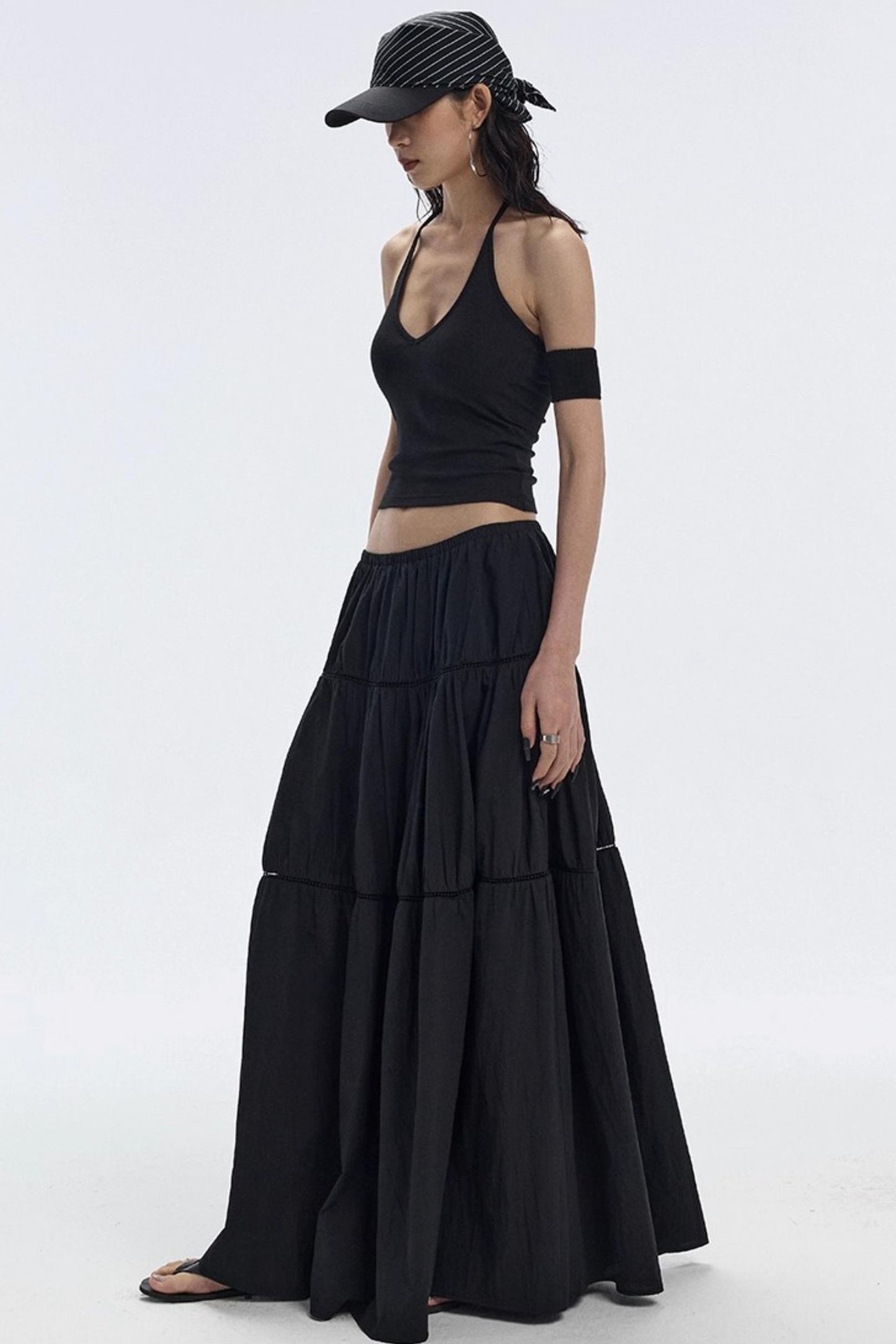 Black Design Tower Skirt