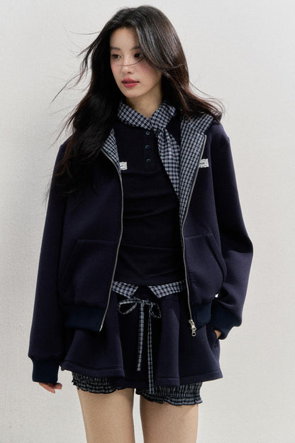 Comfort Bow Skirt Sweatshirt Set-Up