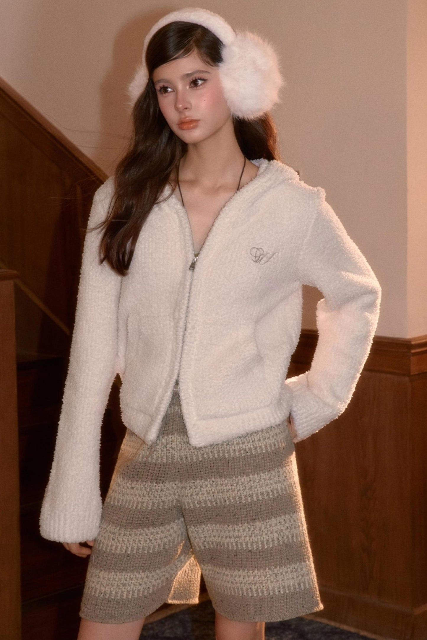 Retro Knit Winter Shorts