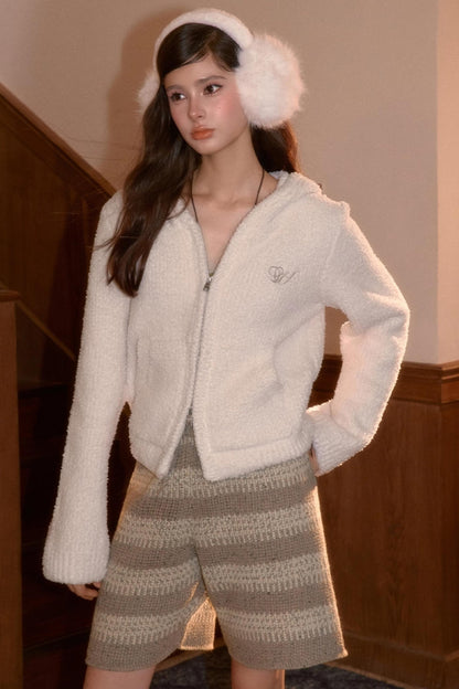 Retro Knit Winter Shorts