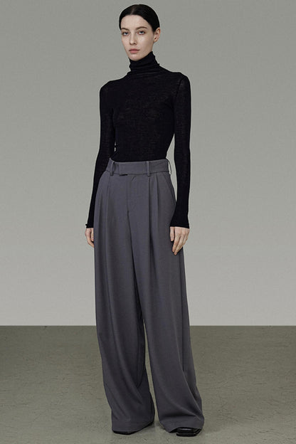 High-Waisted Wide-Leg Pants