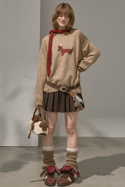 Holiday Dachshund Sweater Top