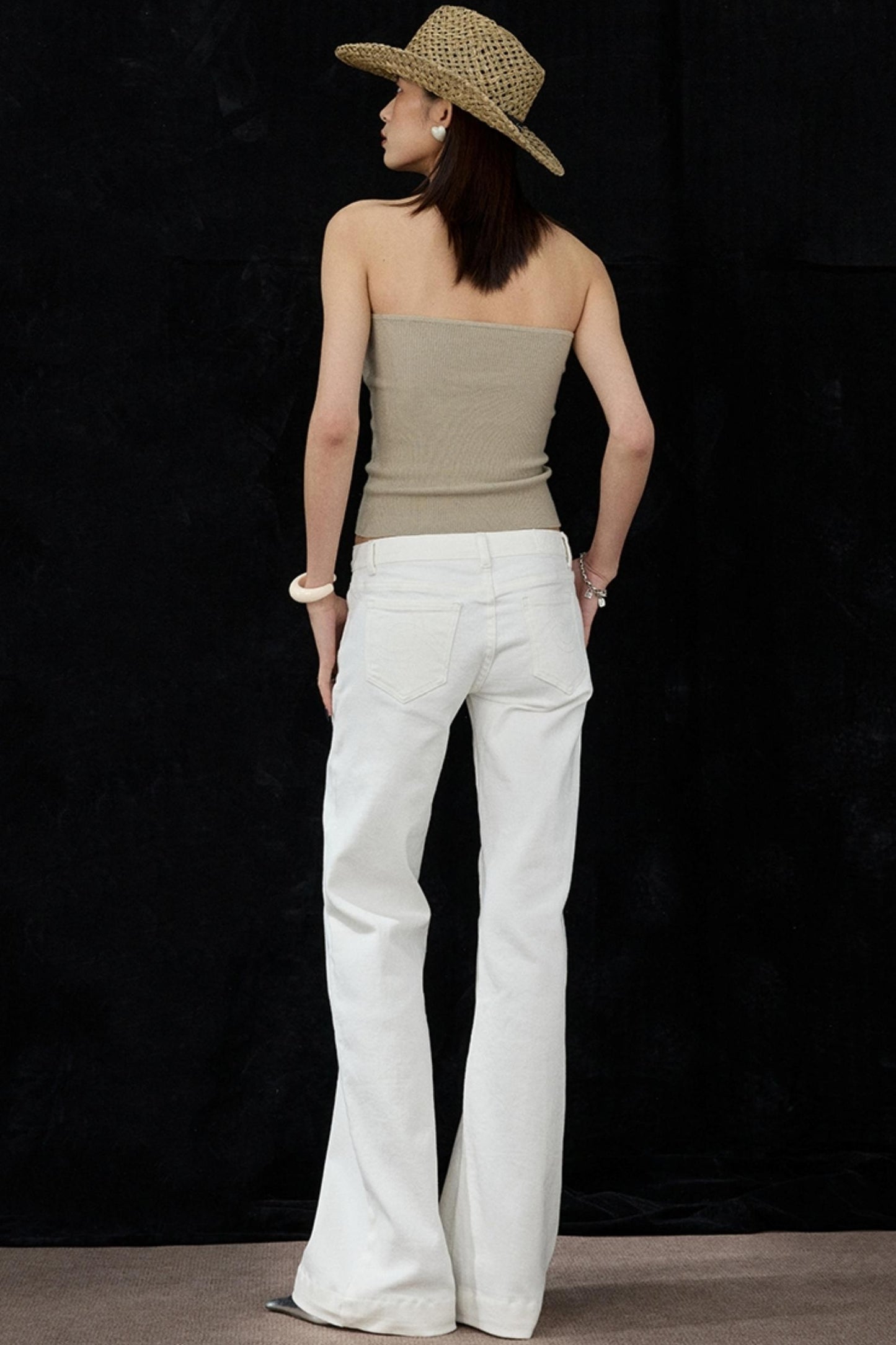 Micro Pocket Straight Leg Jeans