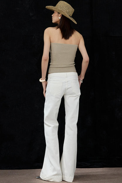 Micro Pocket Straight Leg Jeans