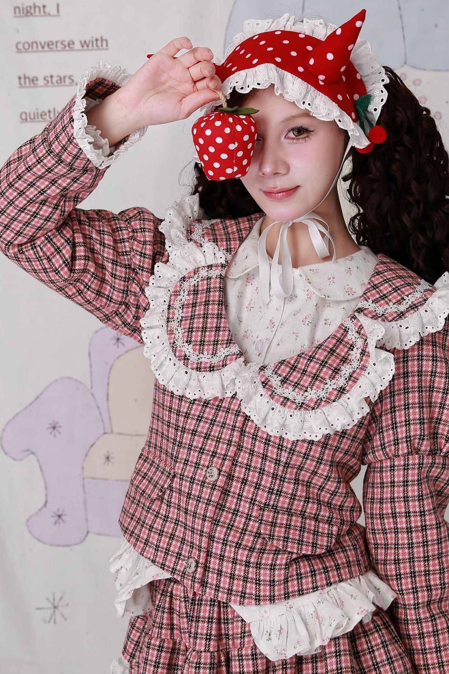 Christmas Pink Plaid Top