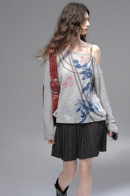 Distressed Long T-Shirt