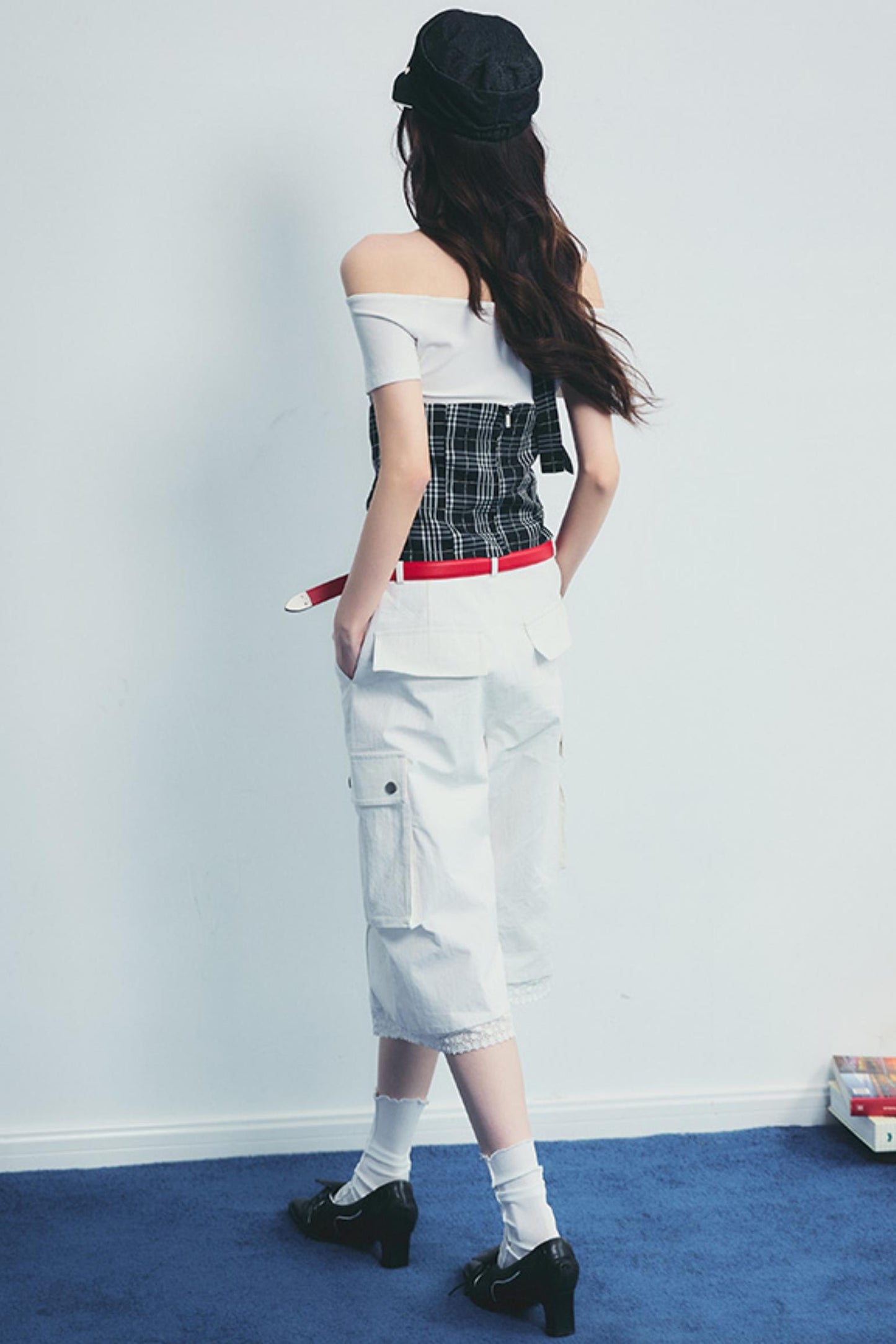 Lace Accent Drape Pants