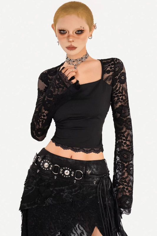 Lace Hollow Punk Top