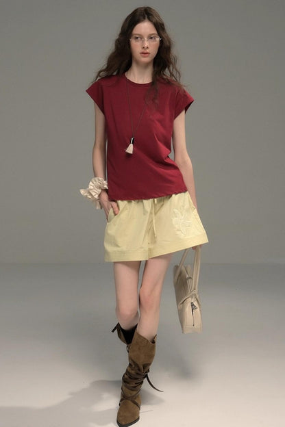 Starfish Casual Wide Drawstring Shorts