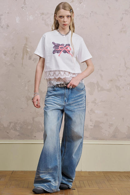 Summer Bow-Detail Running Tee