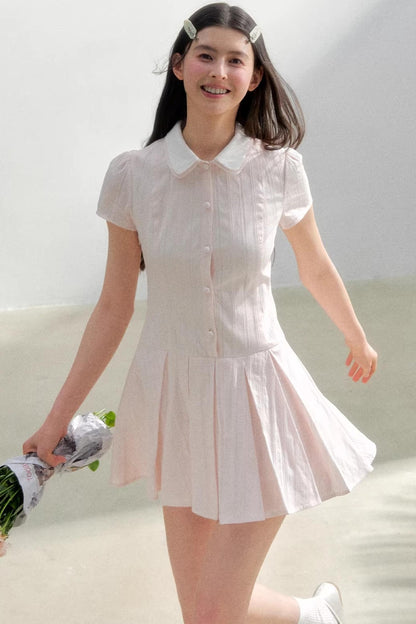 Retro College Shirt Dress