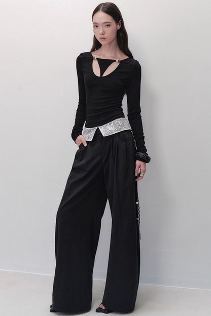 Dream Lace Wide-Leg Pants